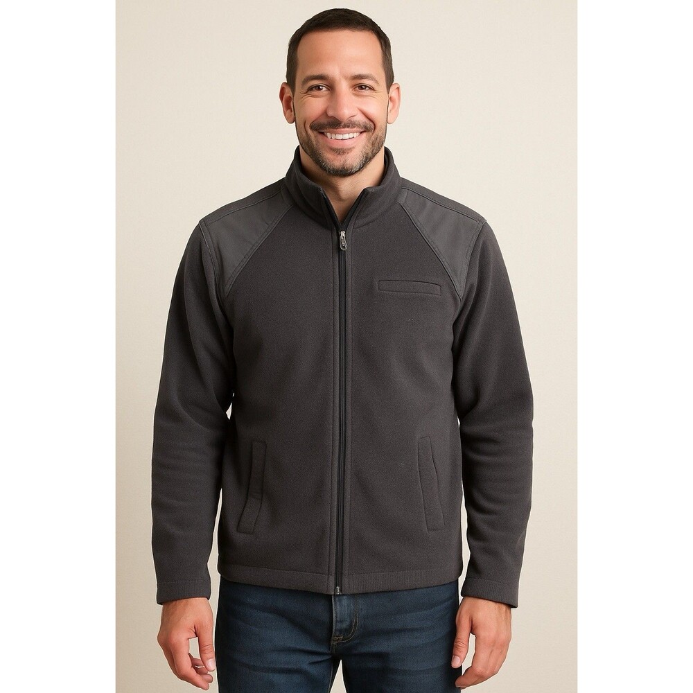 Alfani Men’s Full Zip Jacket Gray / Black Size Small – Casual Layering Coat